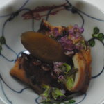 なだや - つきだし　たこと牛蒡の炊き合わせ