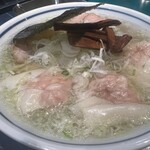 本郷苑 - ミニワンタンメン ネギ塩