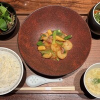 TexturA - 海老と夏野菜の四川式炒め 税込み1750円