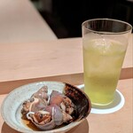 鮨 近藤 - つぶ貝、ほのかな甘みとコリコリ食感が楽しめます♡