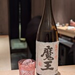 鮨 近藤 - 芋焼酎魔王ロック！！焼酎のロックを初めて飲みましたが美味しすぎて感激しましたwww