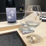 神楽坂 濱千 - ペアリング2杯目、日本酒