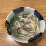 お食事処 梅山 - かきうどん1150円