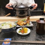 神楽坂 濱千 - 食事、蒲焼、釜炊きご飯、肝のお椀、香の物