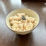 バルバルキッチンアメリ - いつものふりかけごはん(今日は胡麻塩)