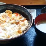 中村農場 - 地鶏の親子丼御膳1420円地鶏スープ付き