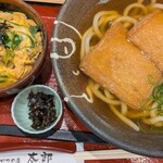 麺とかつの店 太郎 - 料理写真:きつねうどんとミニ玉子丼