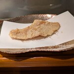 天麩羅 ひらいし - 出ましたメインのフカヒレ天ぷら