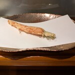 天麩羅 ひらいし - 小っちゃい人参、名の有るお方では？