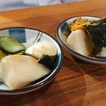 野焼 - お通しは酢だこ