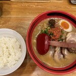 北海道名物らー麺 えびそば 一幻 - ライス& 味わい味噌