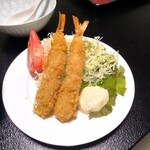 珠 - 夕食のエビフライ