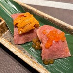 銀座 芦屋 いわ井 - 肉寿司