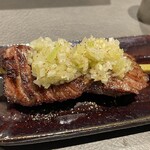 焼鳥 燃暖 - 牛タン串-九条葱-