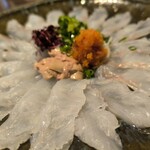 ん。 - オコゼ刺身