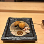 湘南沖地蟹専門店ふじ月 - 蟹クリームコロッケとニョッキ