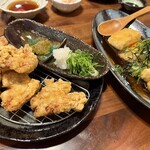 九州男 - おかんのとり天と揚げ出し豆腐
