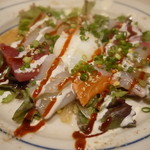 やちく - 刺身のカルパッチョ≪2014．8月　女子会コース飲み放題付き4000円≫