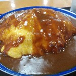 栄庵 - オムカレーライス大盛
