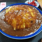 栄庵 - オムカレーライス大盛
