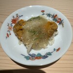 菊鮨 - 渡り蟹と雲丹の酢の物