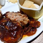 ほびーい喫茶店 - ハンバーグ断面