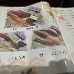 成田江戸ッ子寿司 - メニュー