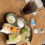 なぎ珈琲店 - フルーツサンド　+¥180