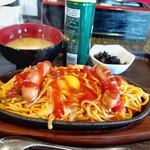 お食事処ゆず - ■ 鉄板ナポリタンセット