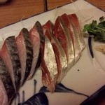 是酔庵 - シメサバ、脂ののりがよく二皿頼んでしまうほど美味しかったです