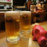 ぶたのしっぽ - 生ビール