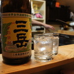 ぶたのしっぽ - 焼酎　三岳ロック