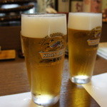 味楽 ゆめり - 生ビール５５０円