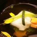 味 ふくしま - キスとオクラの椀  4000円コース