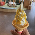 スキレットカレーこな雪とんとん - カボチャソフトクリーム。