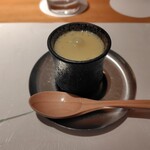 鮨 波やし - 茶碗蒸し（具材は、黒むつ、ズワイガニ、ほたて