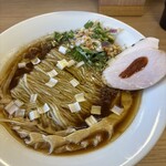 めん処 きよ洲 - 中細麺がキレイに畳まれてます！