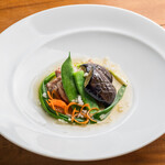 コーラルテラス石垣島 レストラン プルメリア - 島野菜と南ぬ豚のみぞれ煮　