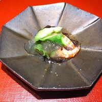 弐ノ蔵 - シマエビとアスパラのゼリー寄せ