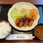 キッチントーキョー - 本日のランチ(豚ヒレカツとスパゲティ)