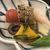 富貴庵 - 富士山南瓜、ミニトマト、長芋、旨蛸煮
