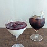 コンテ - ダークチェリーのパンナコッタ