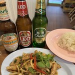 タイ コンケーン - ヌーナムトックとタイビール