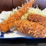 とん㐂 - エビフライとコロッケ