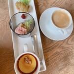 エコモレストラン - スペシャルランチのデザート盛り合わせ