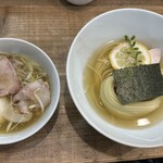 3931WORKS. - 味玉昆布水つけ麺（塩）　　　　1170円