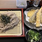 そば処 弥七 - 天ざる1.5玉