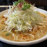 ラーメン南の - 背脂担々麺ネギトッピング