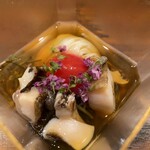 日本料理 新茶家 - あわびと山芋そうめん