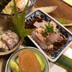 日本料理 新茶家 - しゃことかわはぎ肝あえ